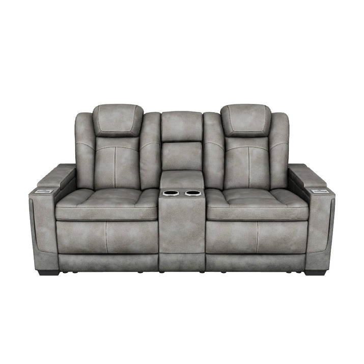 DuraPella Slate Box-Arm Reclining Living Room Set — Power Reclining Loveseat (one piece of this set), 3D model