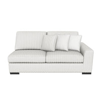 Stupendous Alloy Corduroy Symmetrical Sectional Living Room Set / 3pc — RAF Sofa (one piece of this set), 3D model