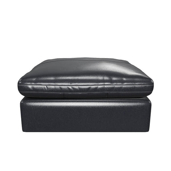 Emilia Black Leather Modular Sectional Units - 3D model