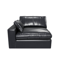 Emilia Black Leather Modular Sectional Units - 3D model