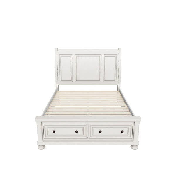 Robbinsdale Antique White Queen Sleigh Storage Bedroom Set - 3D model
