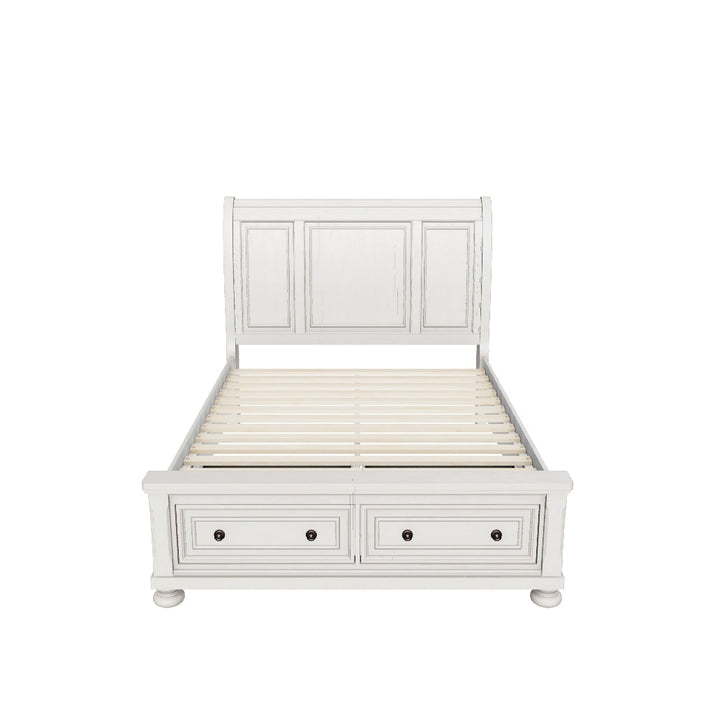 Robbinsdale Antique White Queen Sleigh Storage Bedroom Set - 3D model