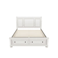 Robbinsdale Antique White King Sleigh Storage Bedroom Sets - 3D model
