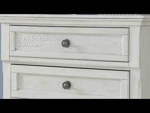 Robbinsdale Antique White Bedroom Mirror