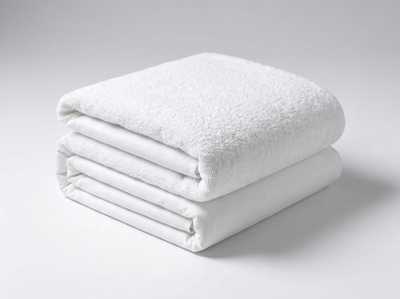 Terry mattress protector folded