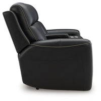 5Z-Comfort Onyx Power Reclining Loveseat with Console
