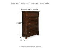 Porter Rustic Brown Chest