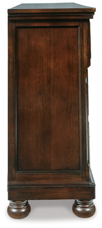 Porter Rustic Brown Dresser, Mirror and Nightstand Set