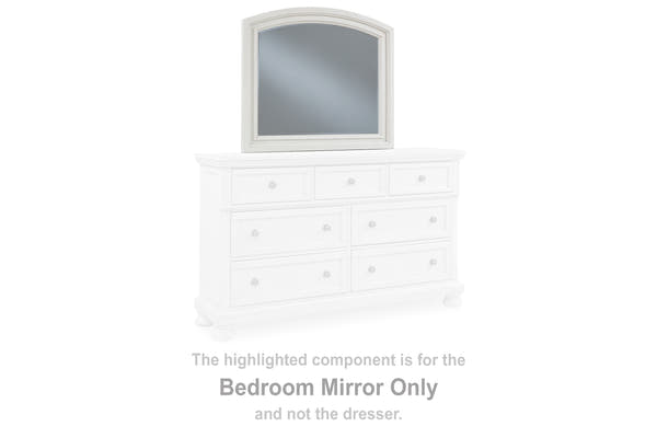 Robbinsdale Antique White Bedroom Mirror