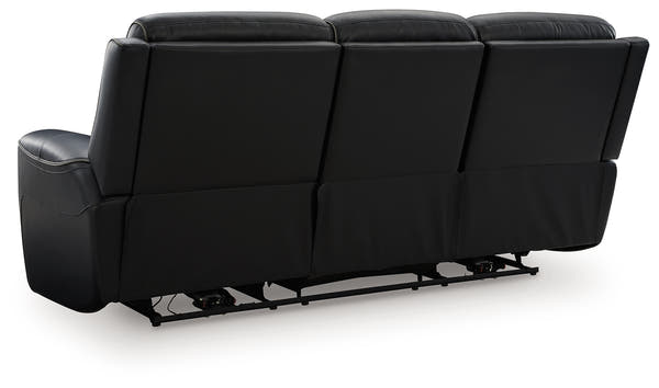 5Z-Comfort Onyx Power Reclining Sofa with Adjustable Headrest