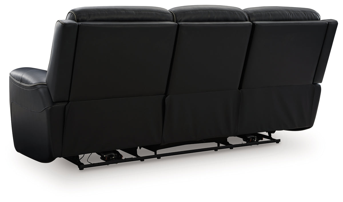5Z-Comfort Onyx Power Reclining Sofa with Adjustable Headrest