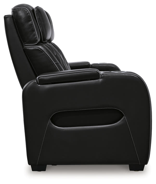 Boyington Gray Power Reclining Sofa and Loveseat