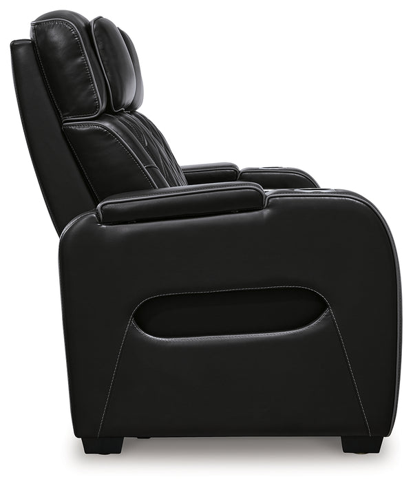 Boyington Gray Power Reclining Sofa and Loveseat