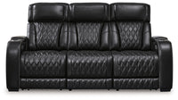 Boyington Gray Power Reclining Sofa and Loveseat