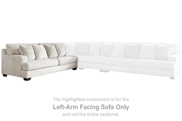 Rawcliffe Parchment 4pc Sectional Sofa