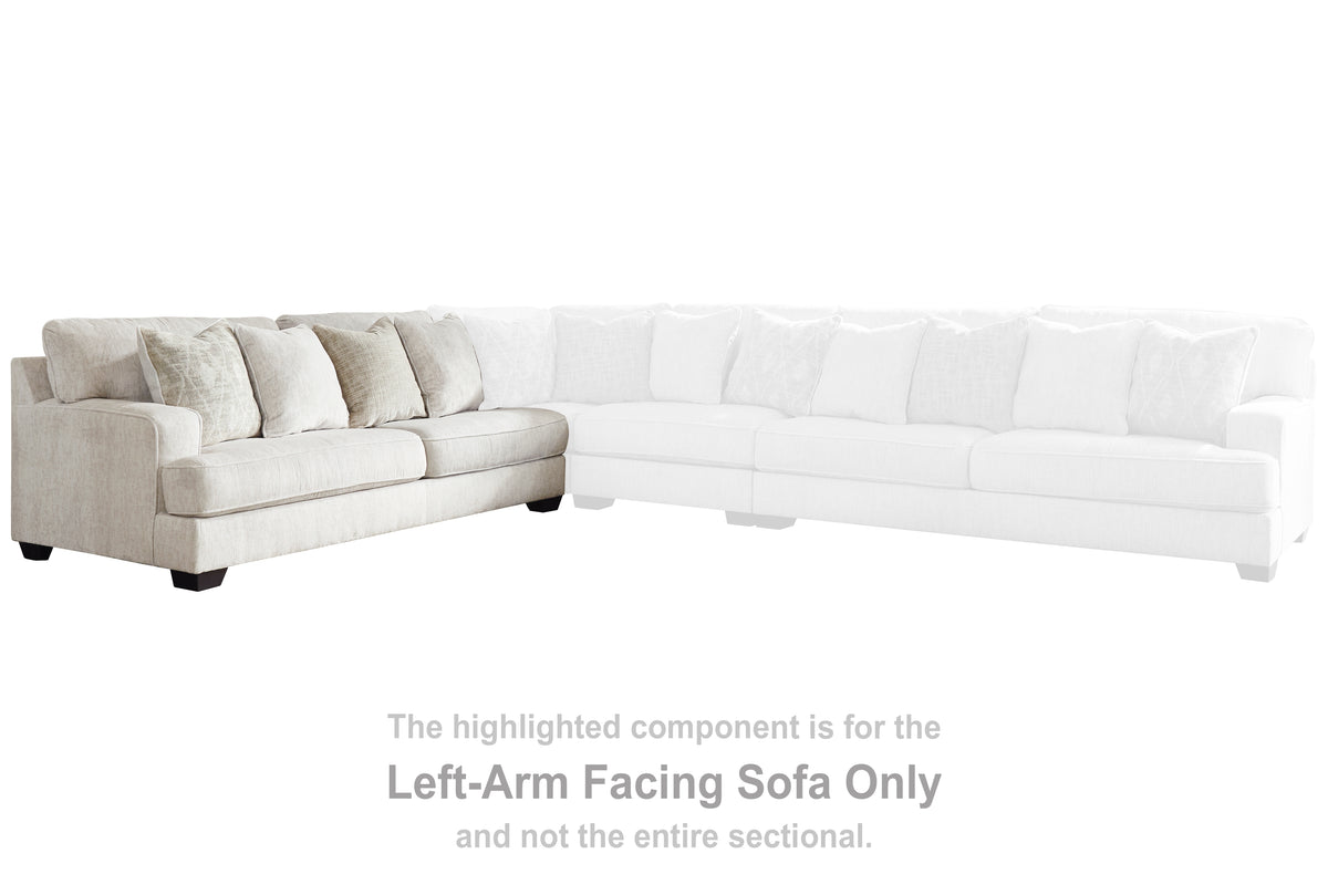 Rawcliffe Parchment 4pc Sectional Sofa
