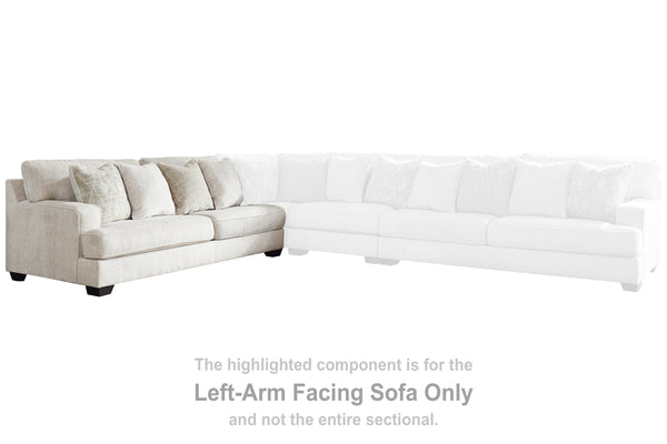 Rawcliffe Parchment 4pc Sectional Sofa