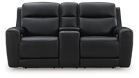 5Z-Comfort Onyx Power Reclining Loveseat with Console
