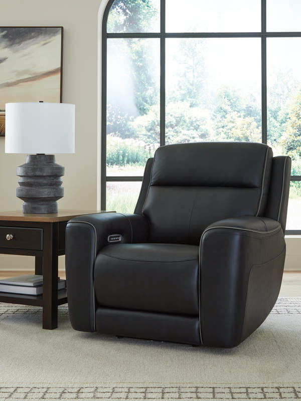 5Z-Comfort Onyx Power Recliner with Adjustable Headrest