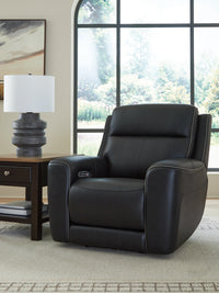 5Z-Comfort Onyx Power Recliner with Adjustable Headrest