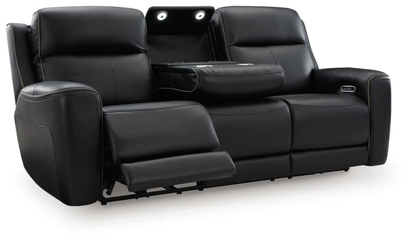 5Z-Comfort Onyx Power Reclining Sofa with Adjustable Headrest