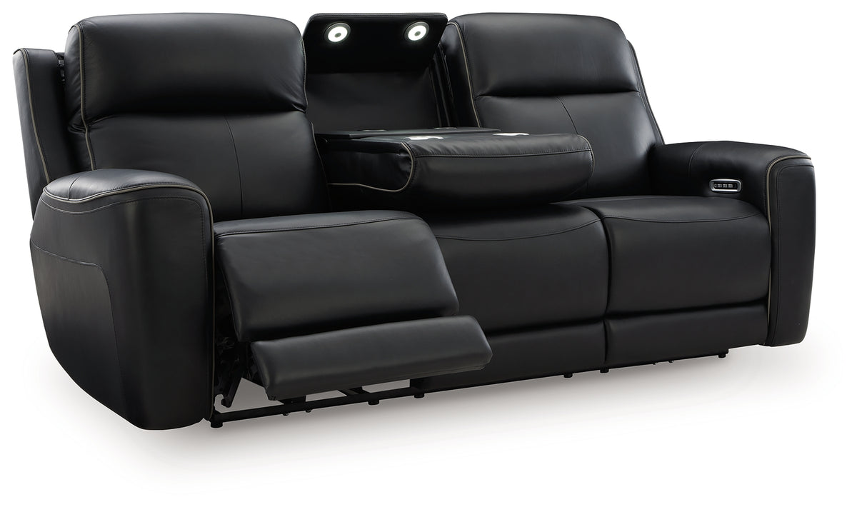 5Z-Comfort Onyx Power Reclining Sofa with Adjustable Headrest