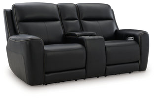 5Z-Comfort Onyx Power Reclining Loveseat with Console