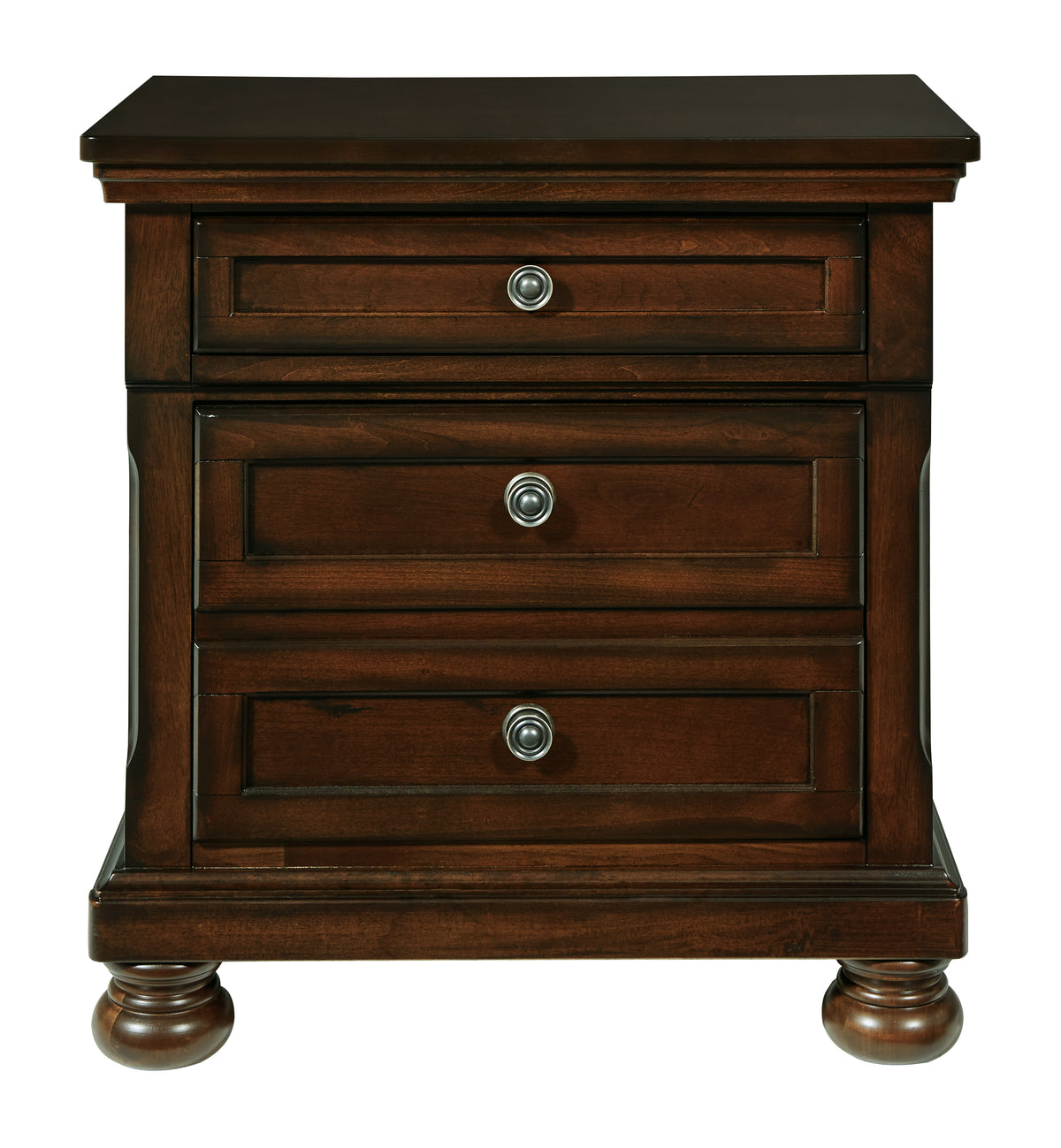 Porter Rustic Brown Two Drawer Nightstand