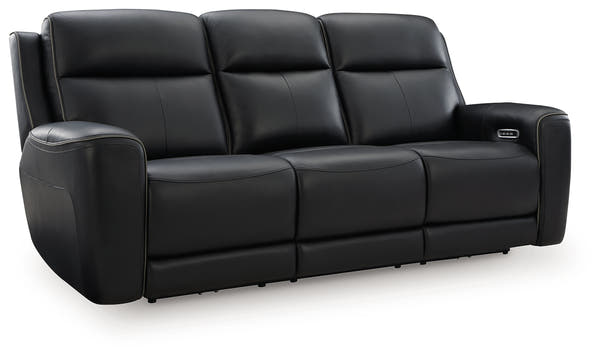 5Z-Comfort Onyx Power Reclining Sofa with Adjustable Headrest