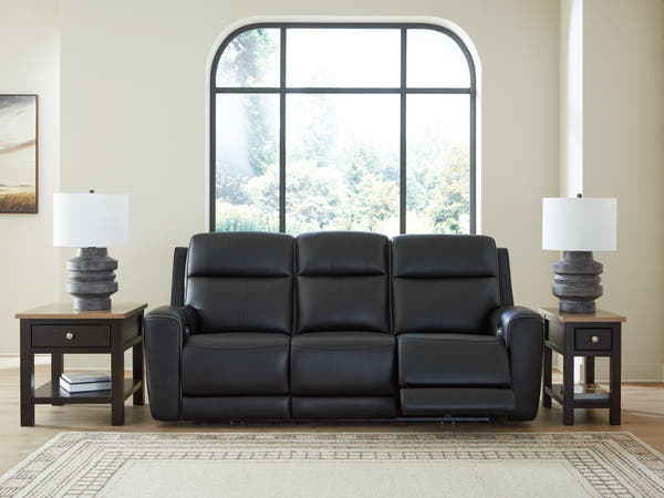 5Z-Comfort Onyx Power Reclining Sofa with Adjustable Headrest