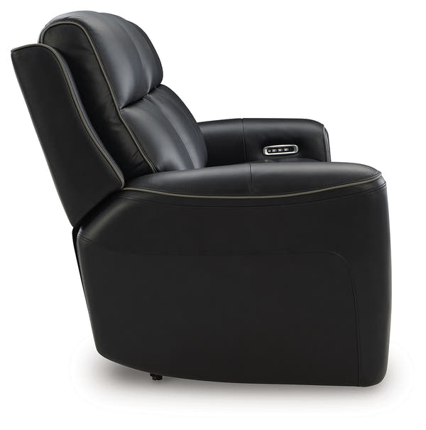 5Z-Comfort Onyx Power Reclining Sofa with Adjustable Headrest