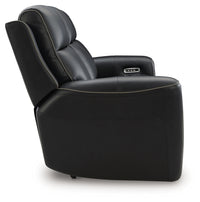 5Z-Comfort Onyx Power Reclining Sofa with Adjustable Headrest