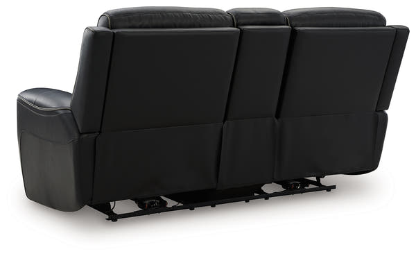 5Z-Comfort Onyx Power Reclining Loveseat with Console