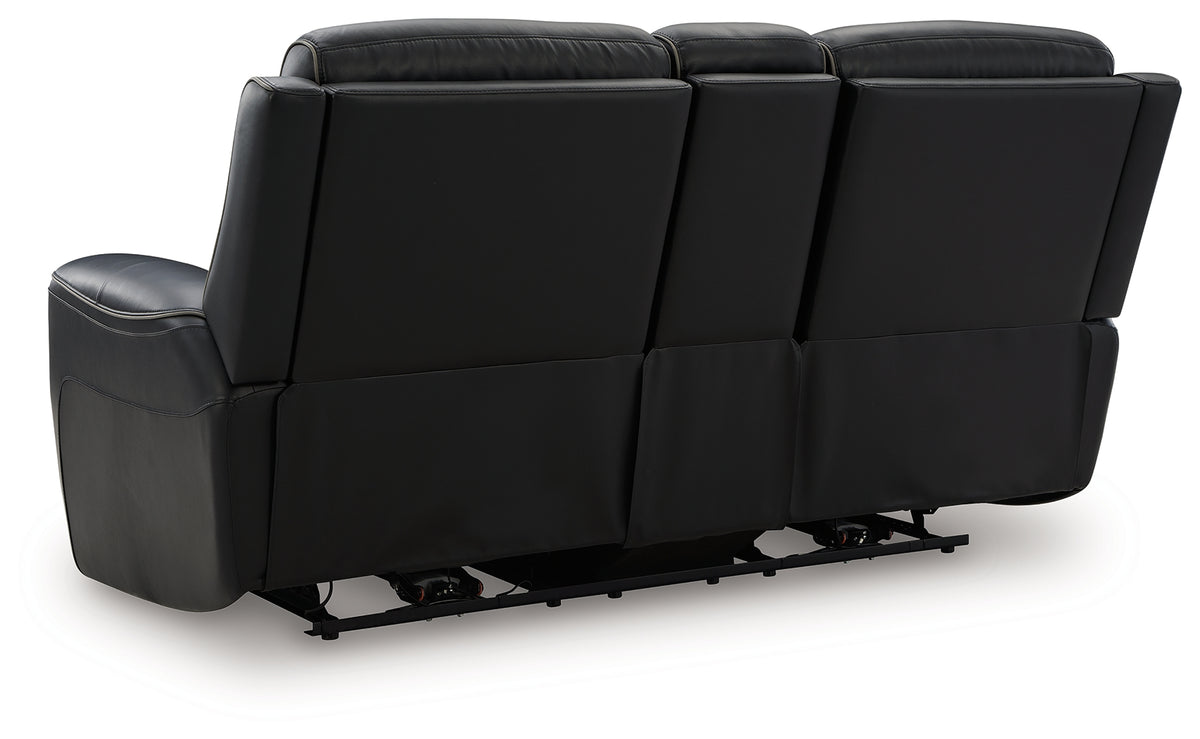 5Z-Comfort Onyx Power Reclining Loveseat with Console