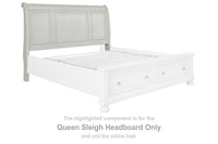 Robbinsdale Antique White Queen Sleigh Storage Bedroom Set
