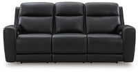 5Z-Comfort Onyx Power Reclining Sofa with Adjustable Headrest