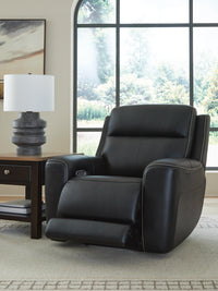 5Z-Comfort Onyx Power Recliner with Adjustable Headrest