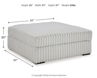 Stupendous Alloy Oversized Accent Ottoman
