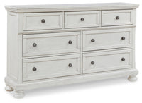 Robbinsdale Antique White Queen Sleigh Storage Bedroom Set