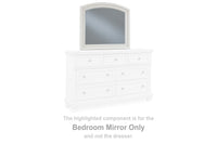 Robbinsdale Antique White Bedroom Mirror