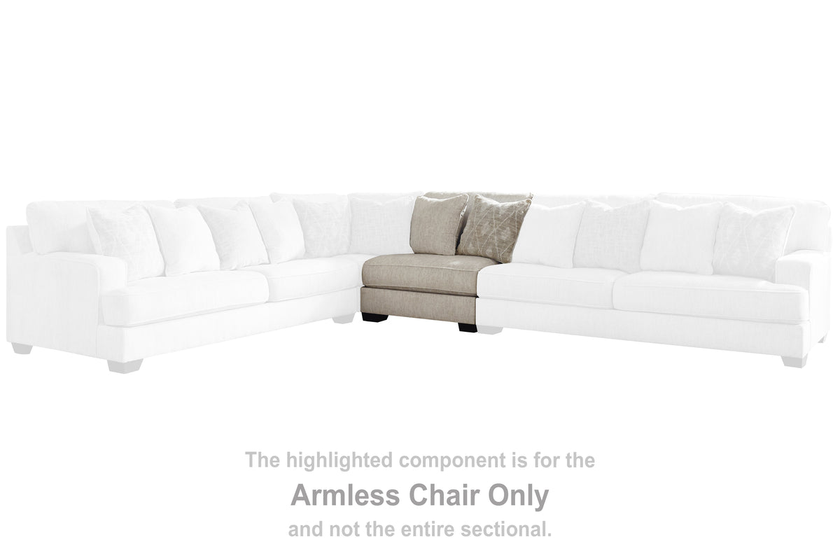 Rawcliffe Parchment Armless Chair
